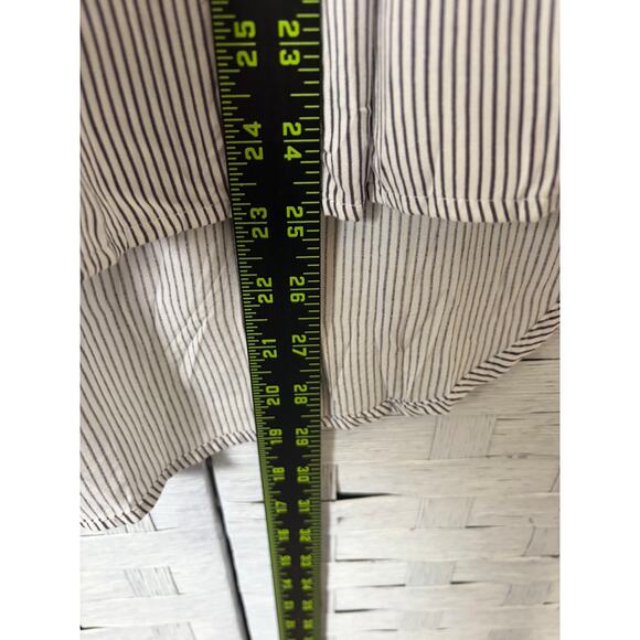 Sundance women’s blouse  striped pin tuck plate feminine lightweight cotton ￼ - Picture 6 of 8